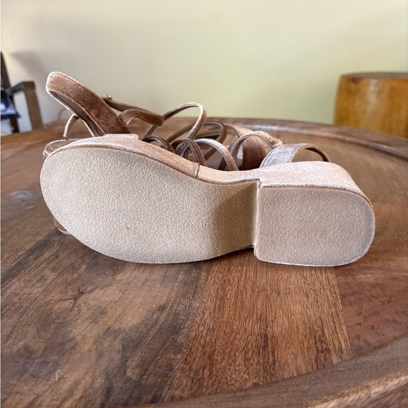 Coconuts by Matisse stargaze brown platform Sandal Heels size 9 - Picture 6 of 8